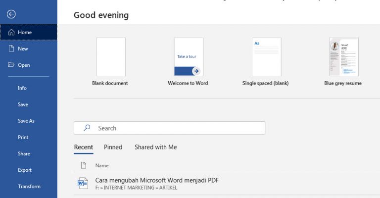 Cara praktis mengubah Word menjadi PDF dengan Microsoft Office