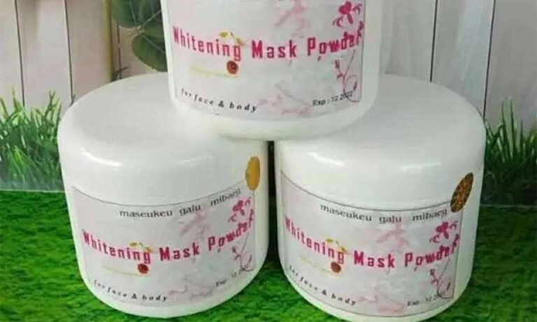 Perbedaan Whitening Mask Powder ori dan palsu